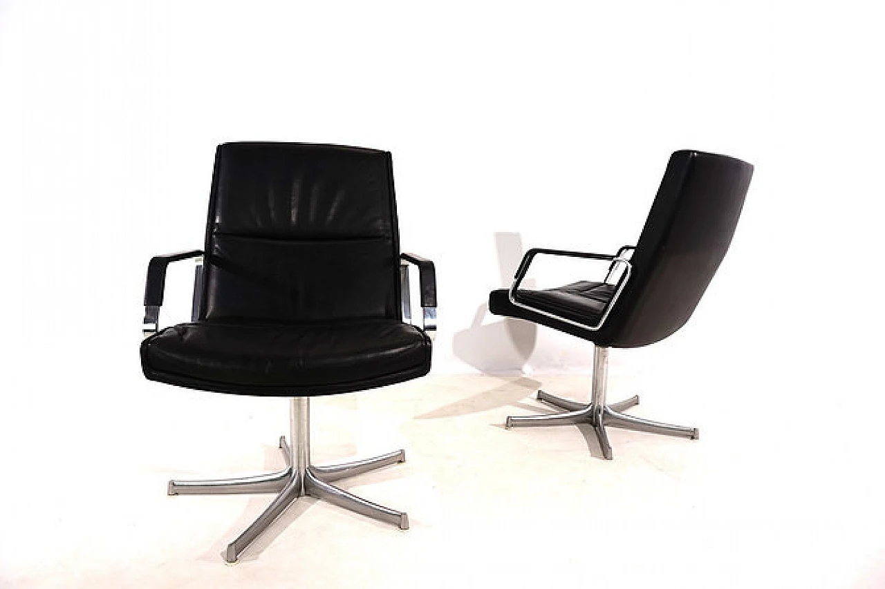 Pair of FK711 office armchairs by Walter Knoll, 1970s 11