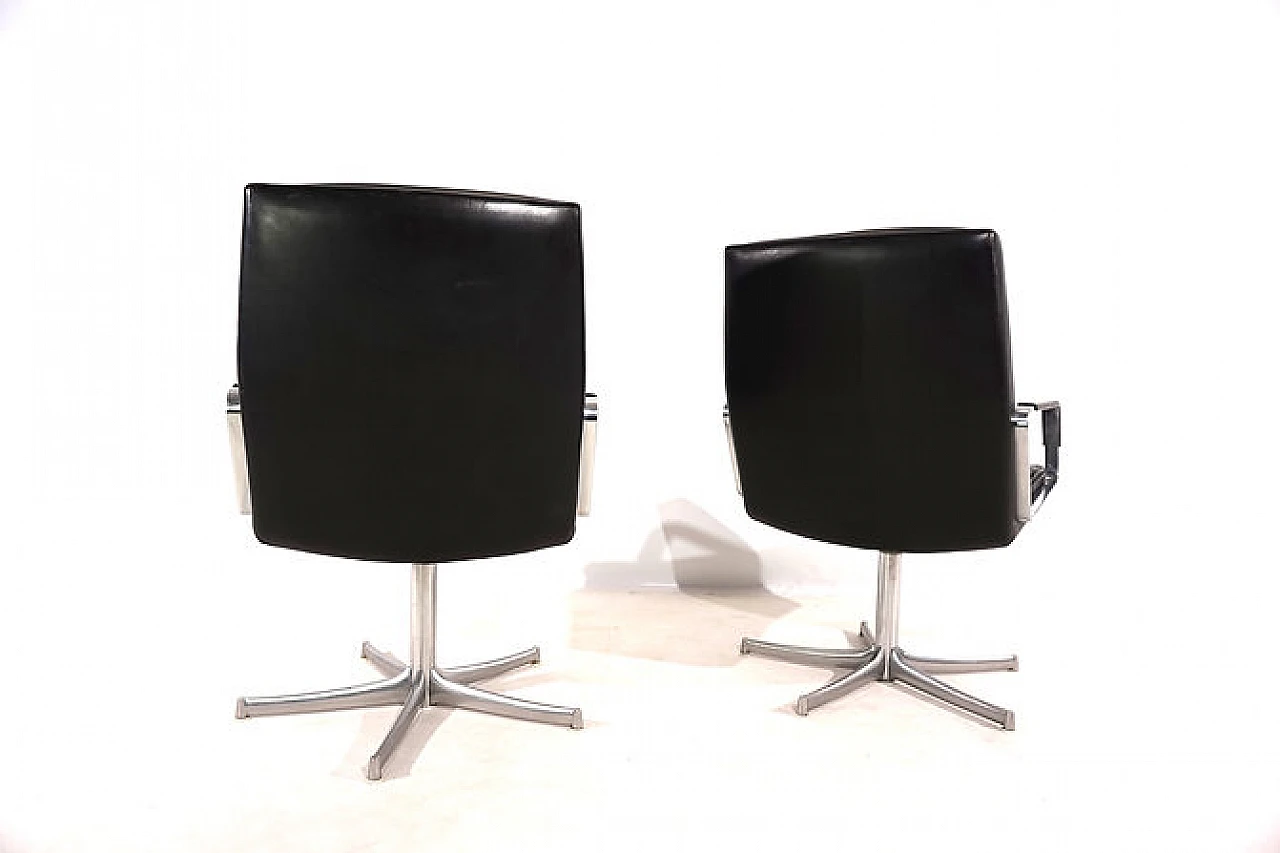 Pair of FK711 office armchairs by Walter Knoll, 1970s 12