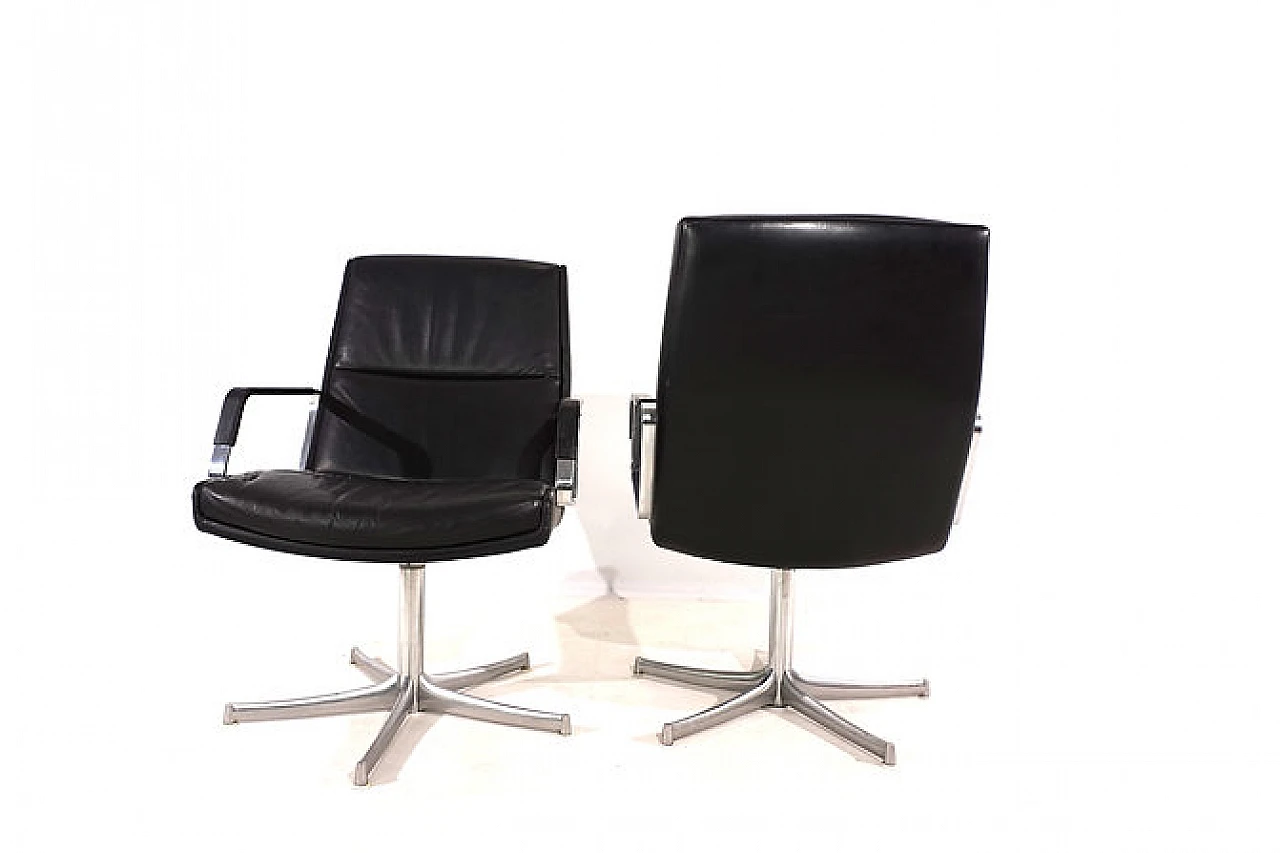 Pair of FK711 office armchairs by Walter Knoll, 1970s 15