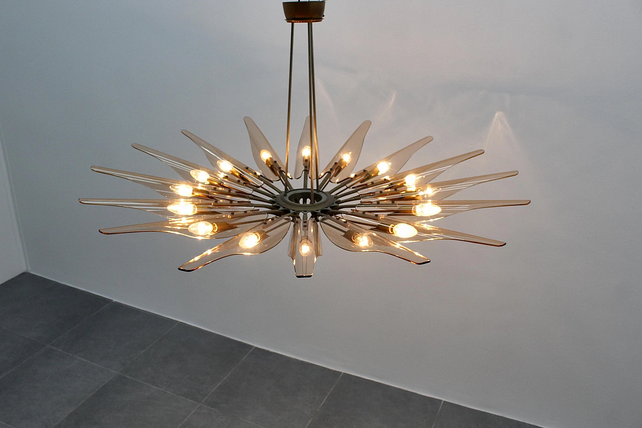 Lampadario Dahlia 1563 di Max Ingrand per Fontana Arte, anni '50 12