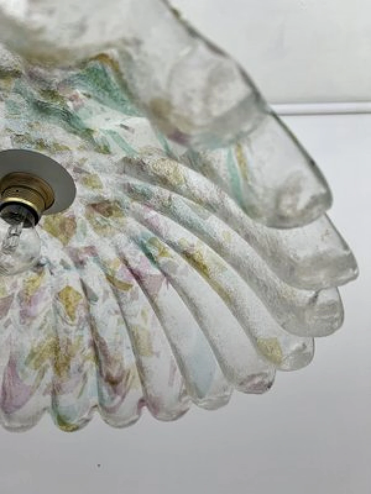 Murano glass ceiling lamp, 1960s 8