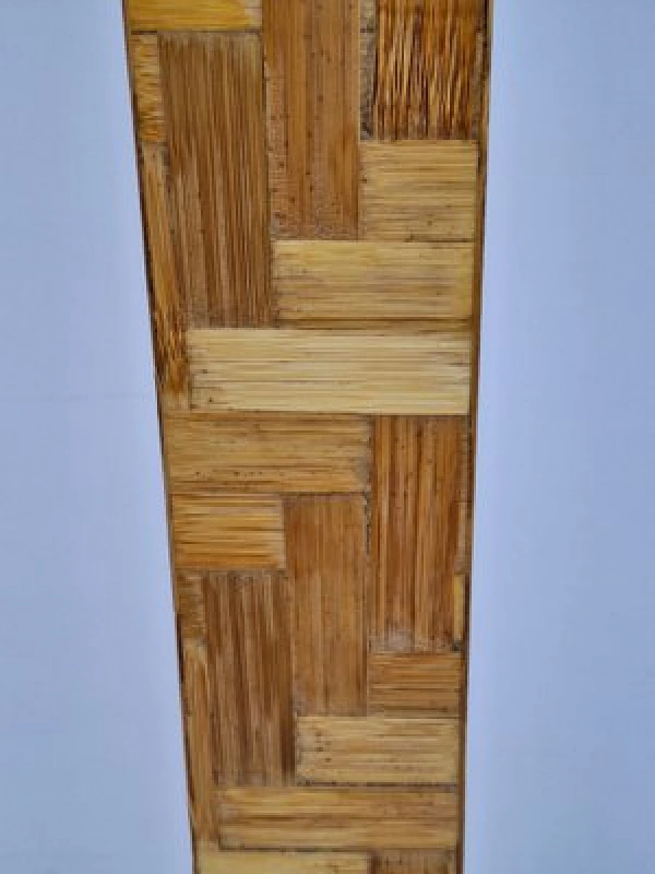 Bamboo wood and metal coat rack, 1980s 4