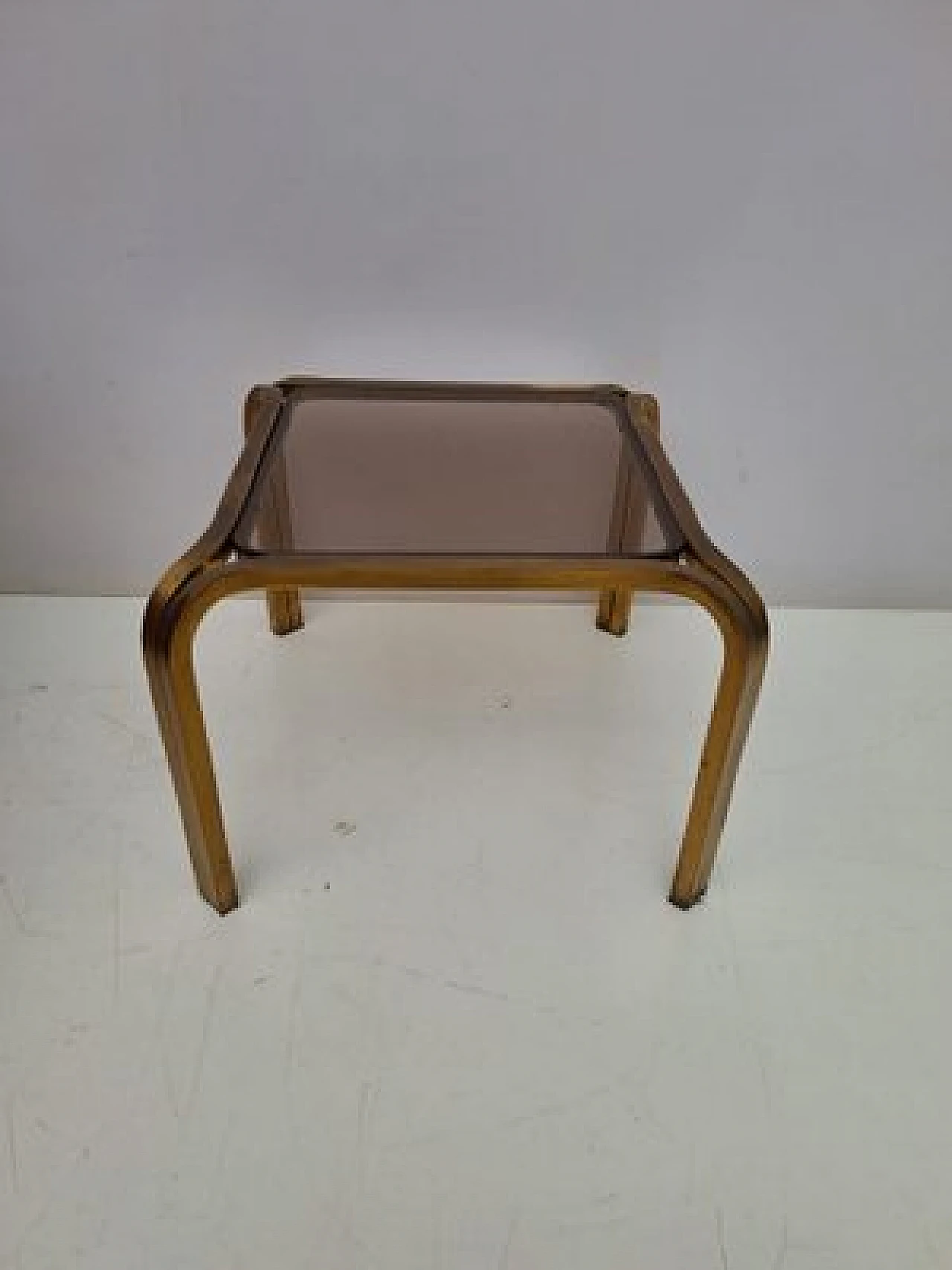 Brass and smoked glass coffee table, 1960s 5