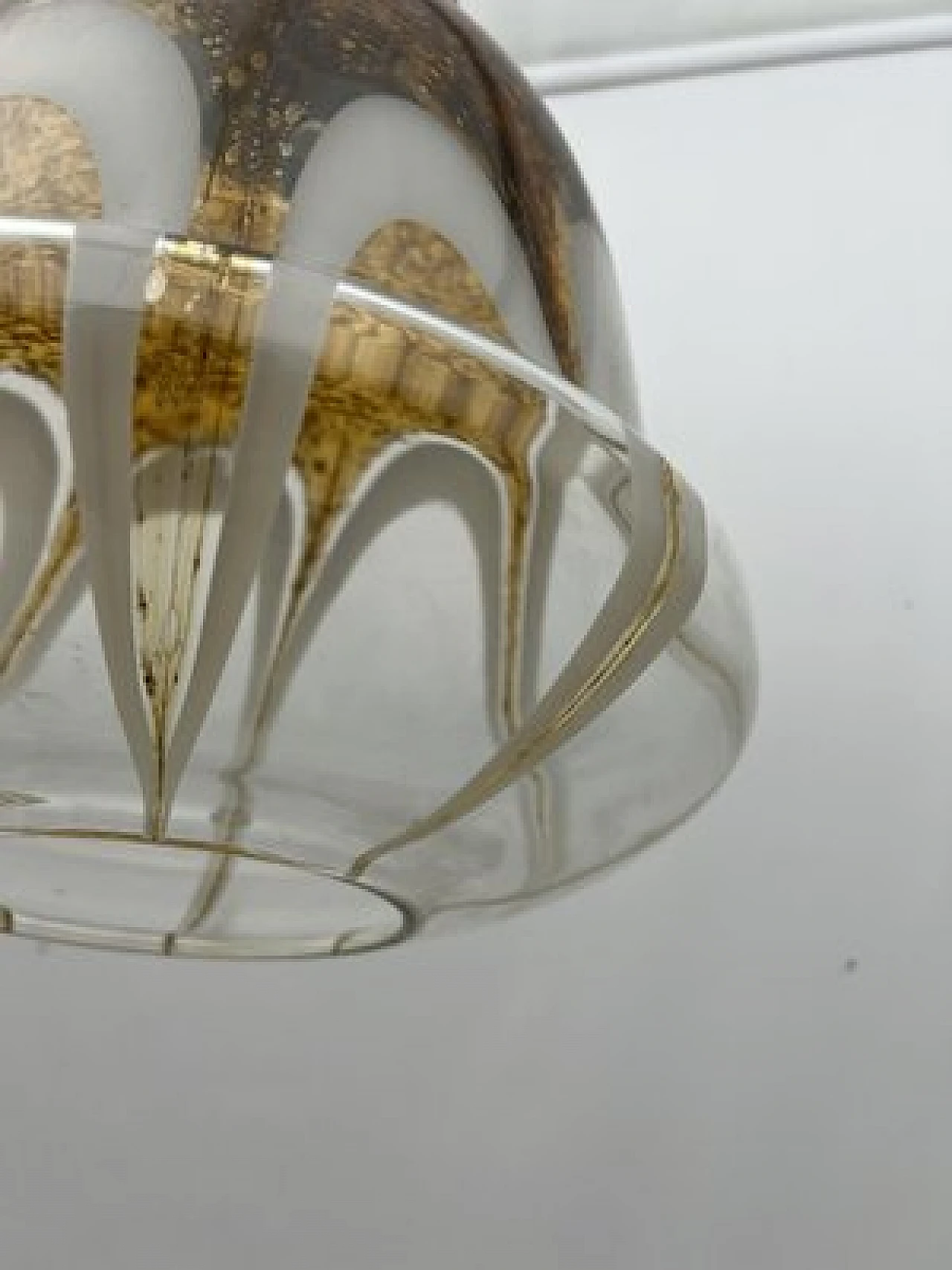 Murano glass pendant lamp, 1970s 4