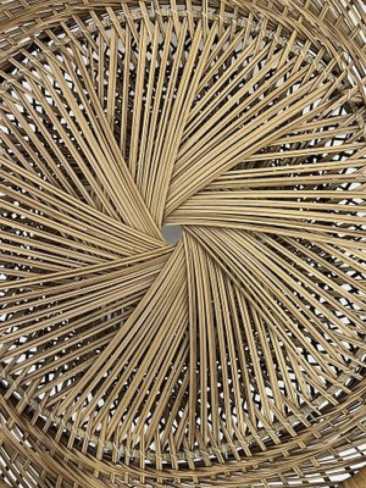 Wicker and bamboo coffee table by Franco Albini, 1950s 4