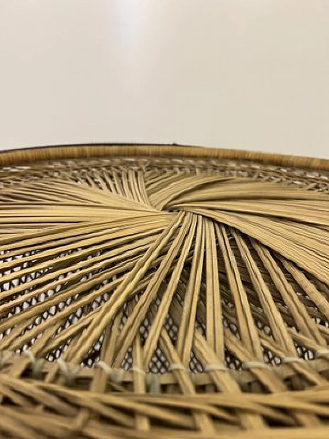 Wicker and bamboo coffee table by Franco Albini, 1950s 7