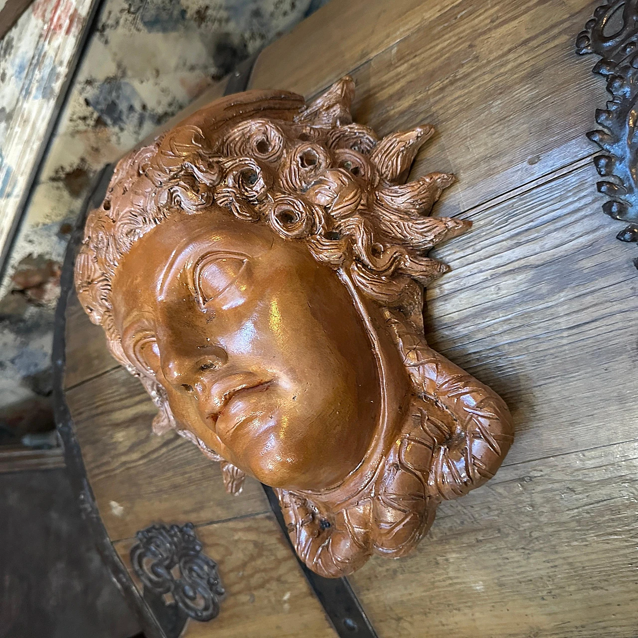 Head of Medusa, terracotta sculpture, 1930s 3