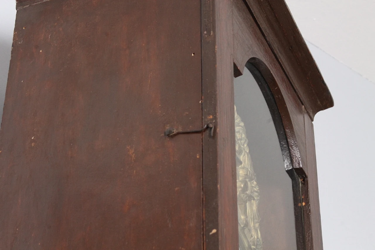 Painted wooden grandfather clock, mid 19th century 13