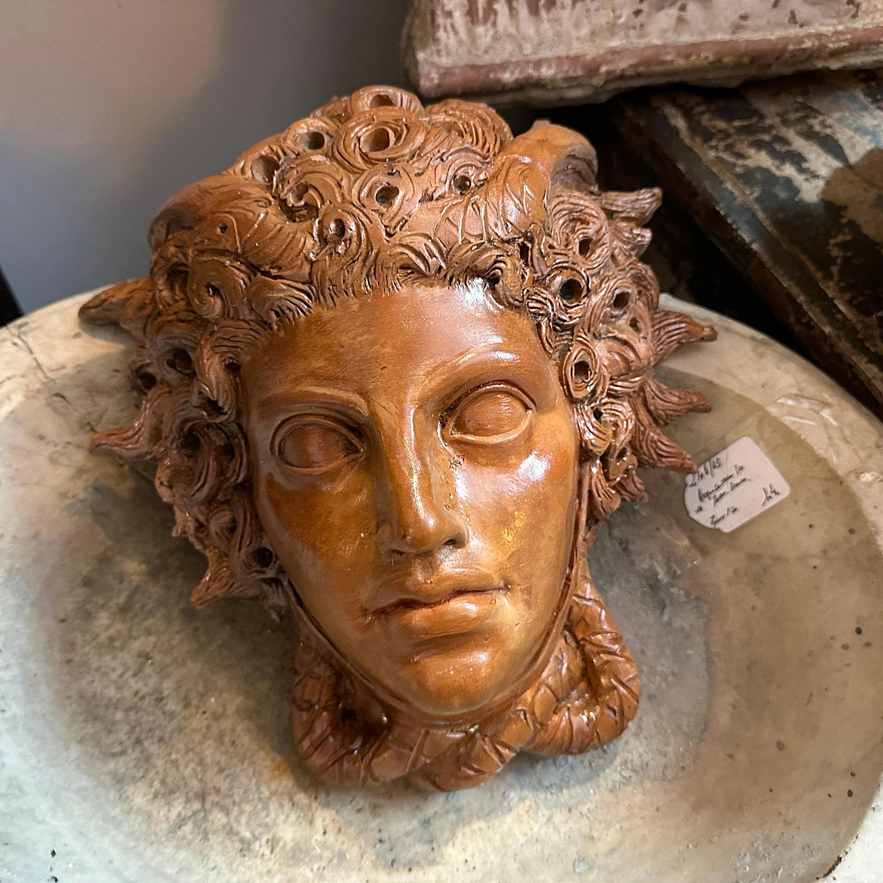 Head of Medusa, terracotta sculpture, 1930s 7