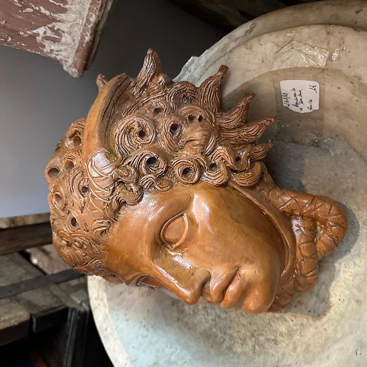 Head of Medusa, terracotta sculpture, 1930s 8