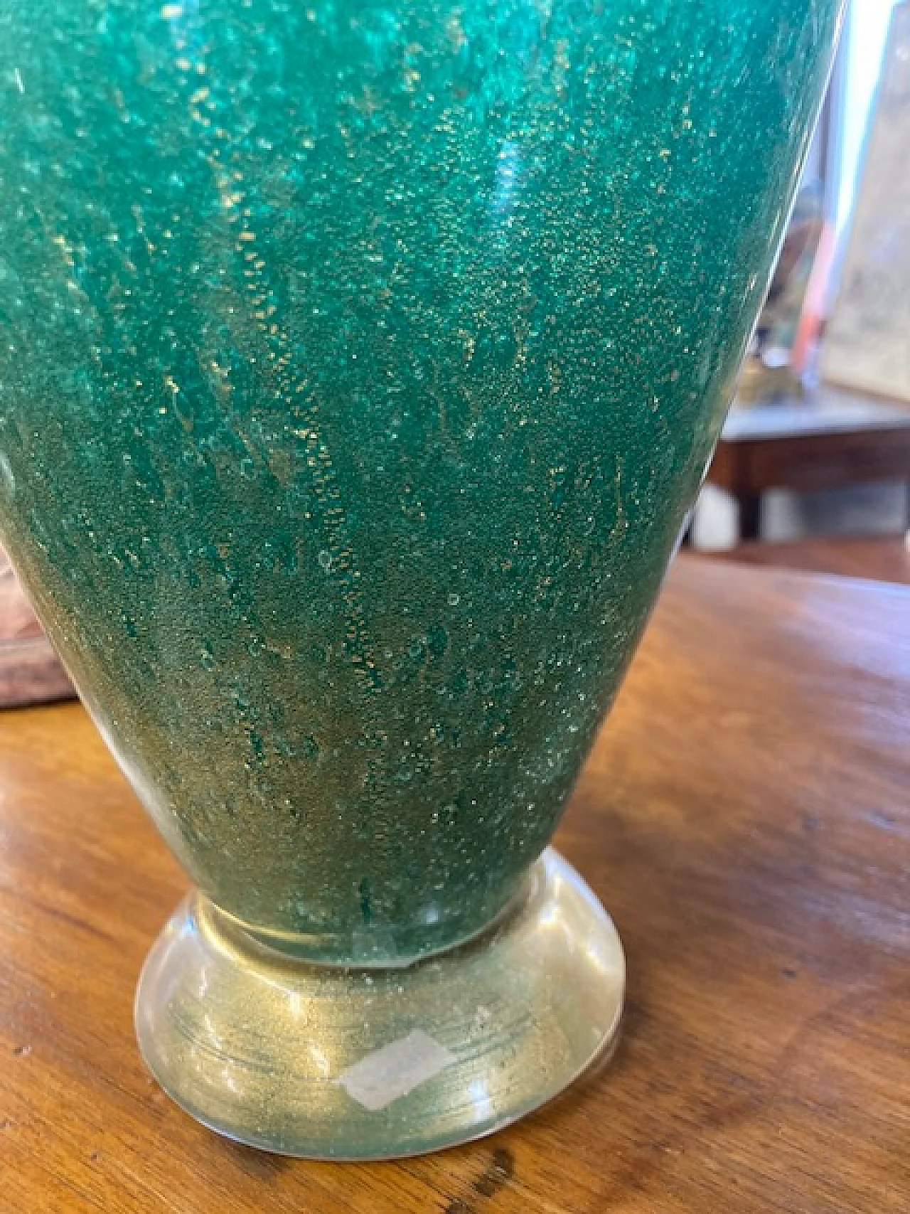 Vaso in vetro sommerso di Murano di Flavio Poli per Seguso, anni '70 7