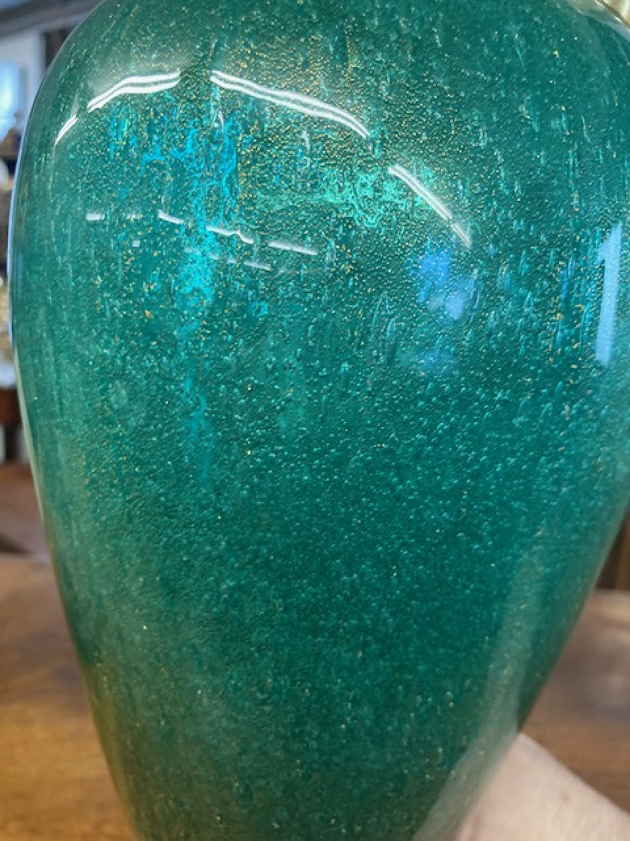 Vaso in vetro sommerso di Murano di Flavio Poli per Seguso, anni '70 8