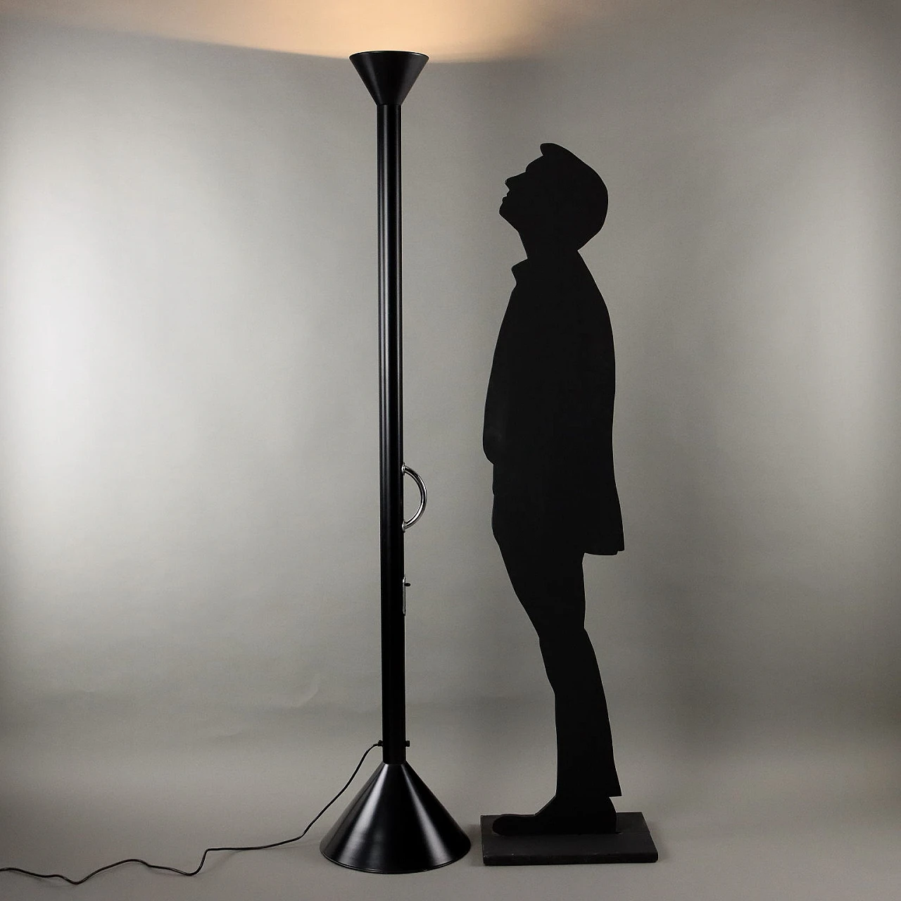 Callimaco Floor lamp in steel by E. Sottsass for Artemide, 1980s 2