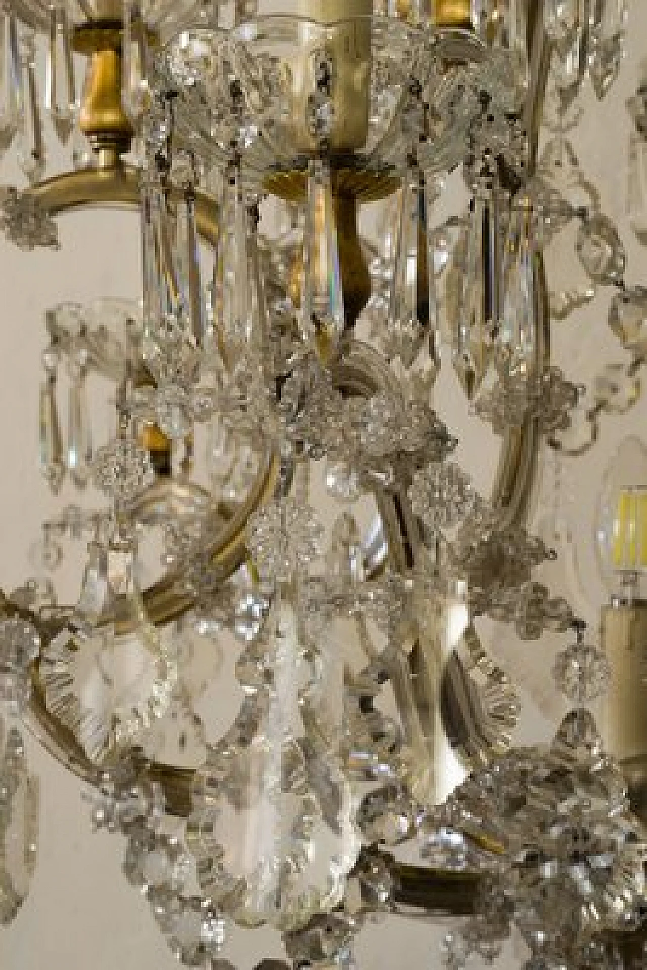 Bohemian crystal chandelier, late 19th century 11