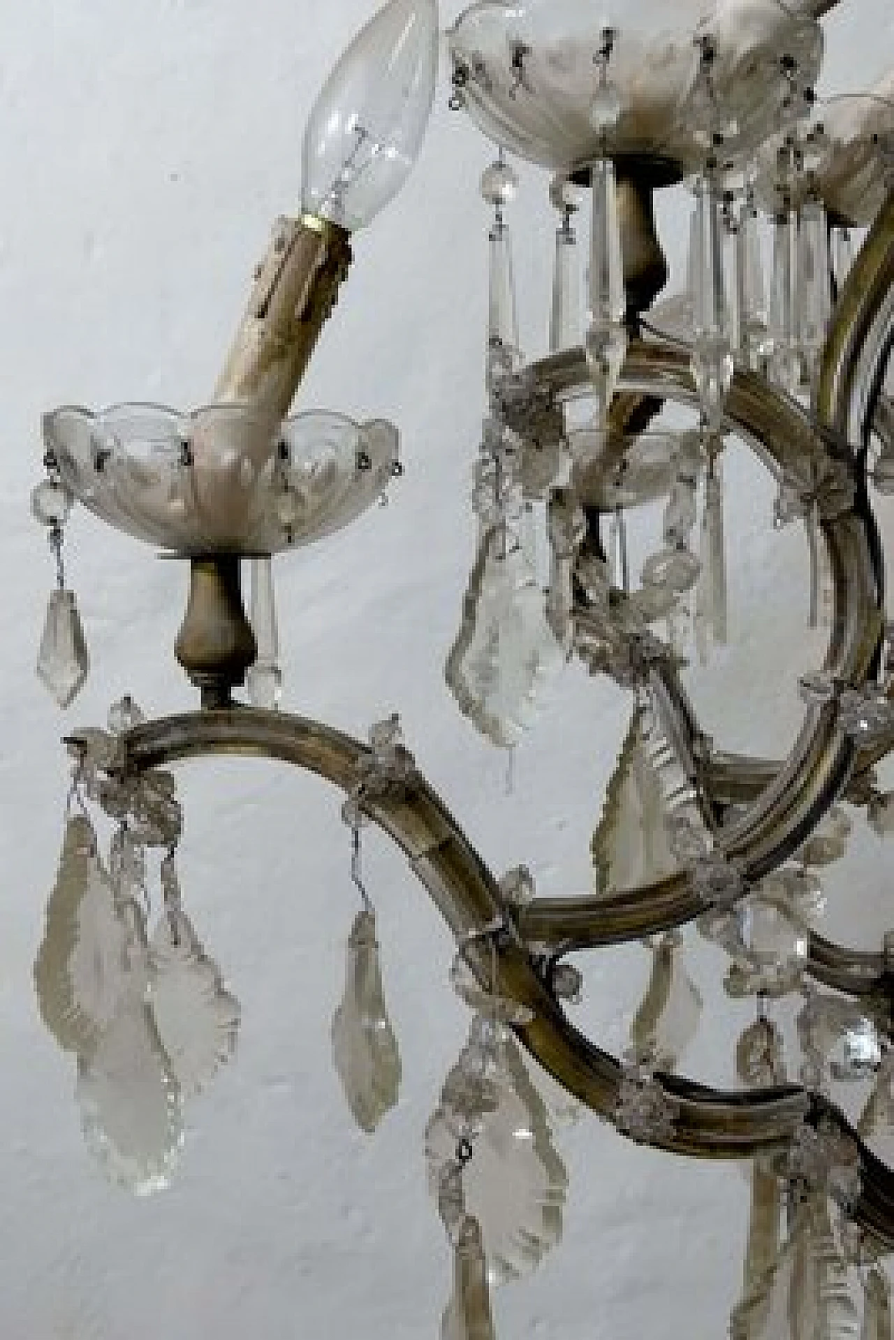 Bohemian crystal chandelier, late 19th century 13