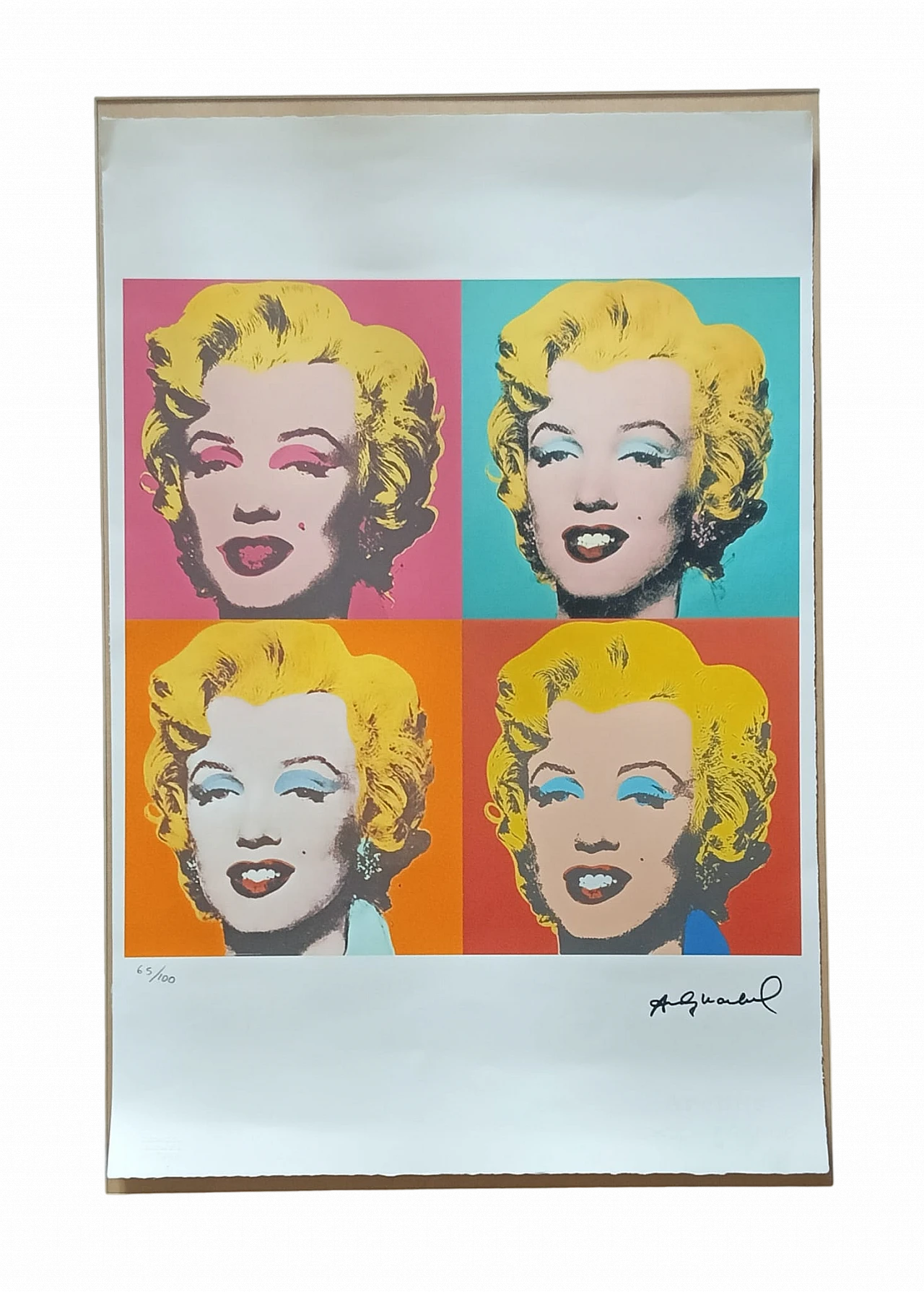 By Andy Warhol, Marilyn, lithograph, 1980s 8