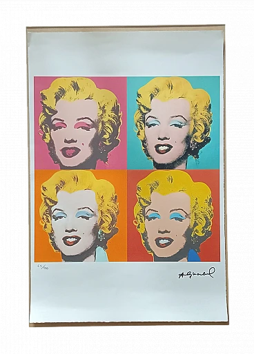 By Andy Warhol, Marilyn, lithograph, 1980s