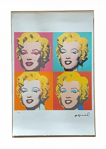 Da Andy Warhol, Marilyn, litografia, anni '80