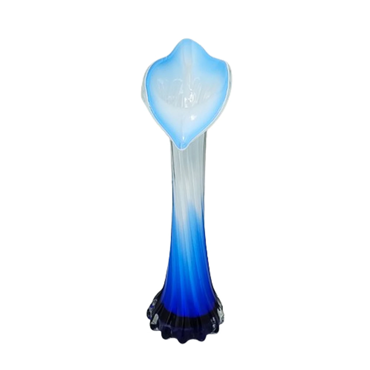 Jack in the Pulpit Calla Lily vase in Murano glass, 1960s 1