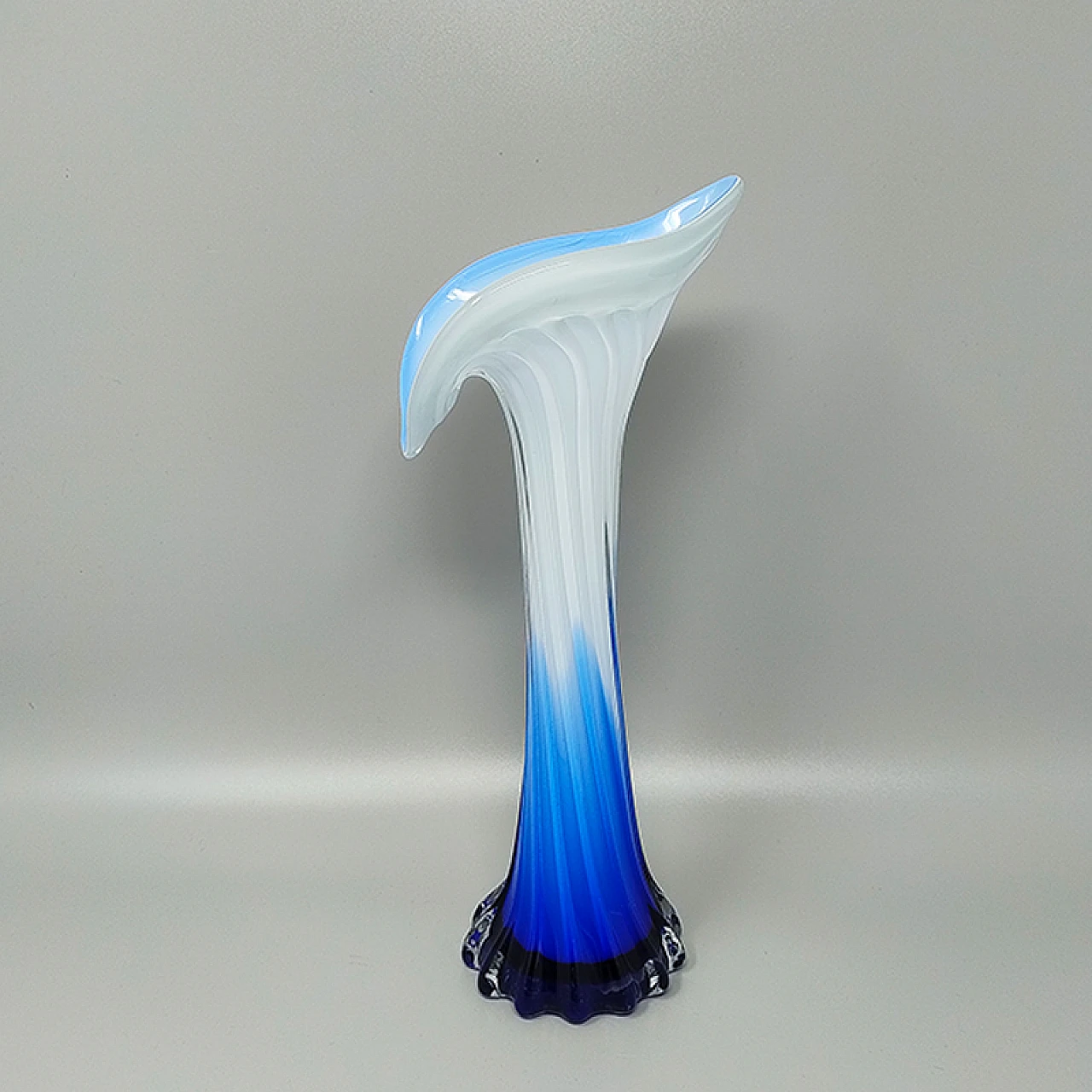 Jack in the Pulpit Calla Lily vase in Murano glass, 1960s 6