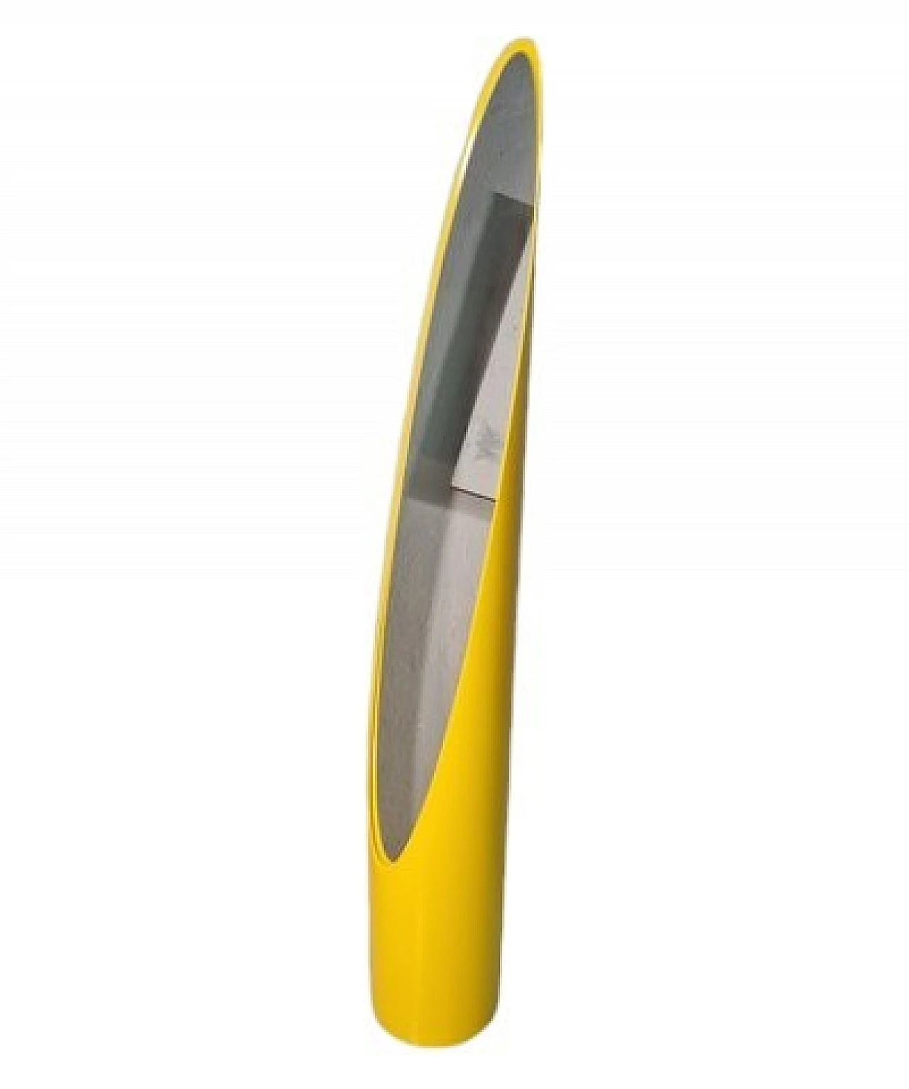 Specchio da terra Unghia con struttura in pvc giallo, anni 2000 15