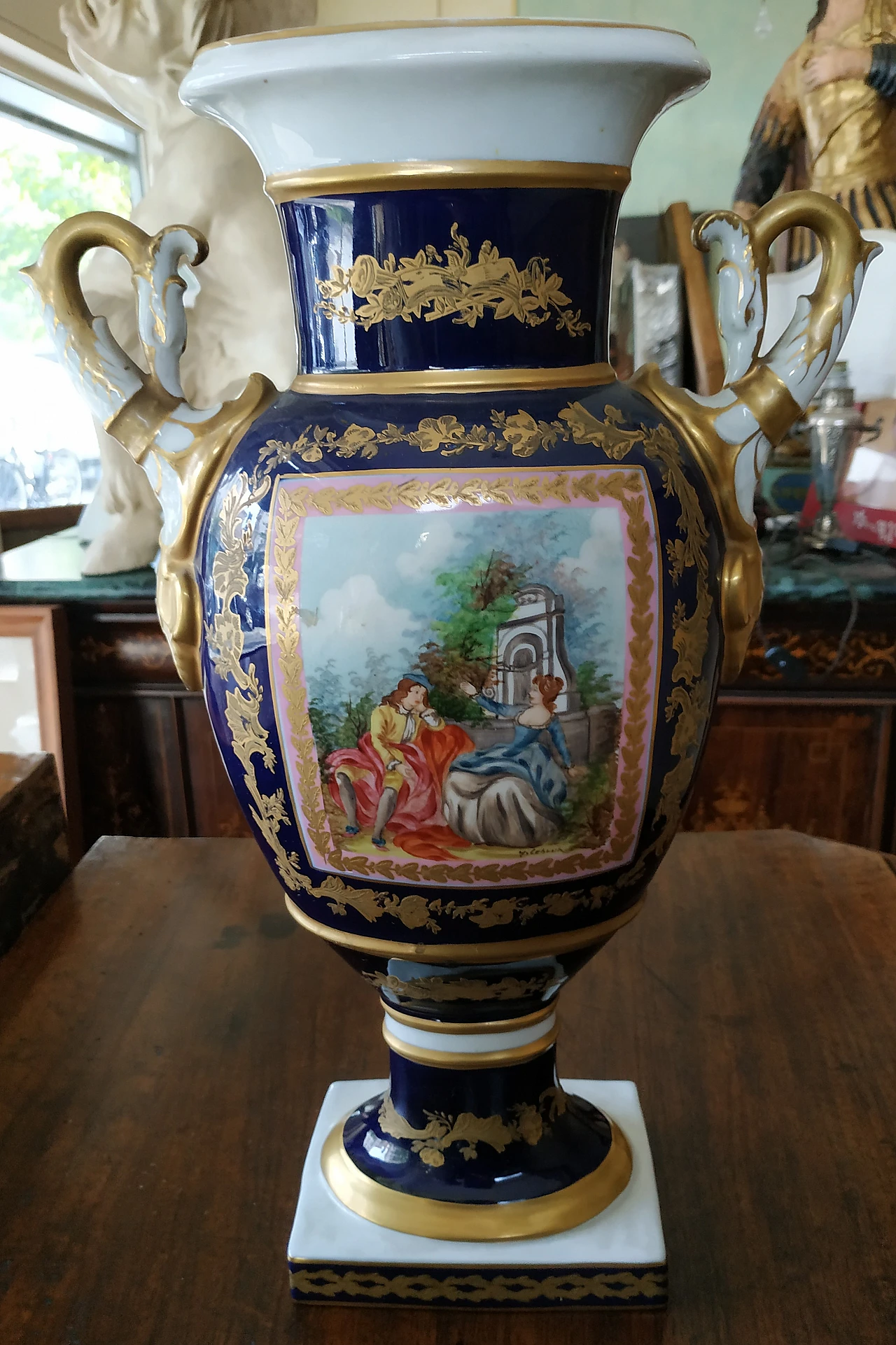 Coppia di vasi in porcellana Sevres, '800 6