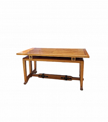 Tavolo Art Decò in legno di pero, anni '20