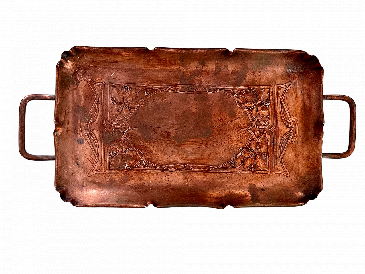 Art Nouveau copper serving tray, 1910 6