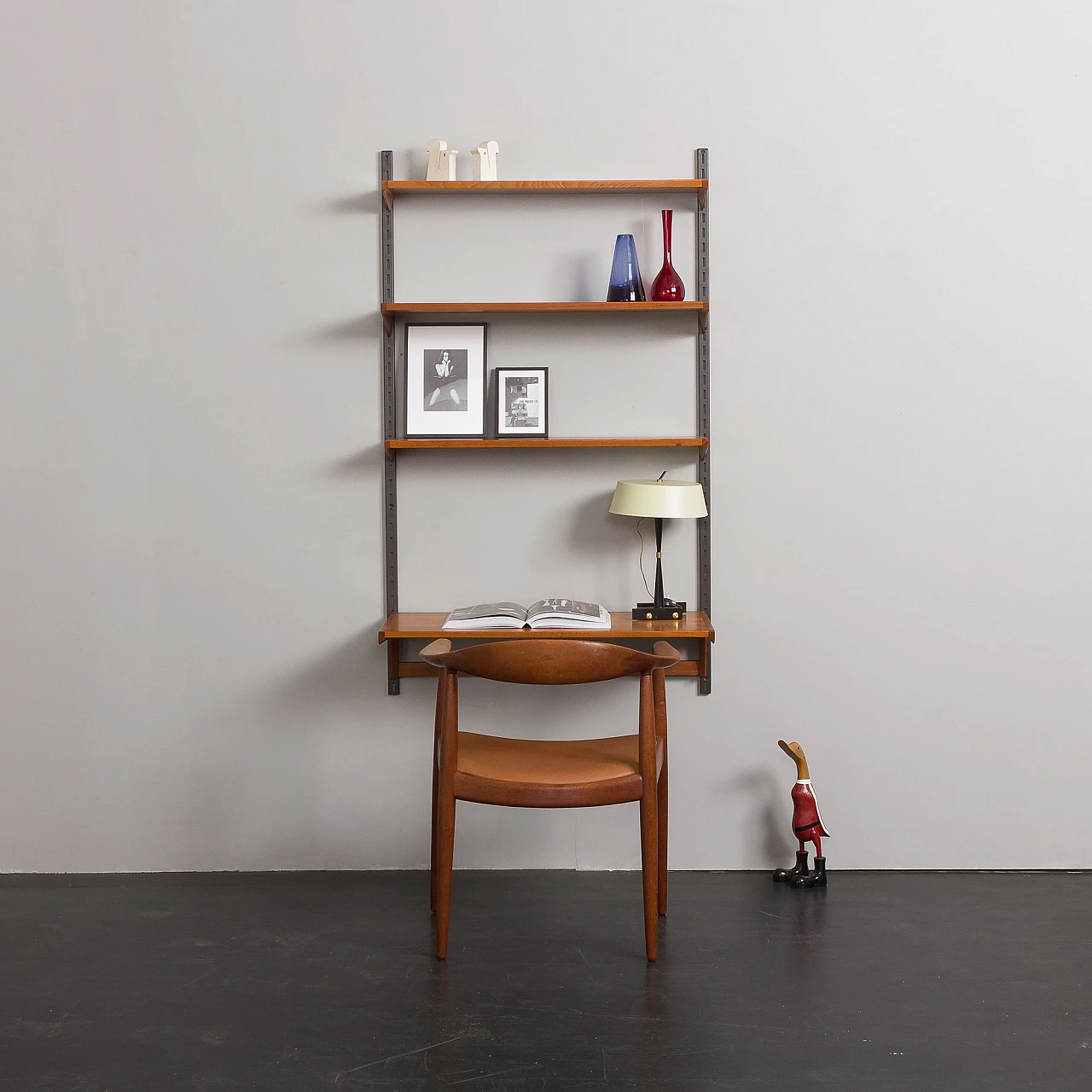 Bookcase with desk by Kai Kristiansen for FM Møbler, 1960s 3