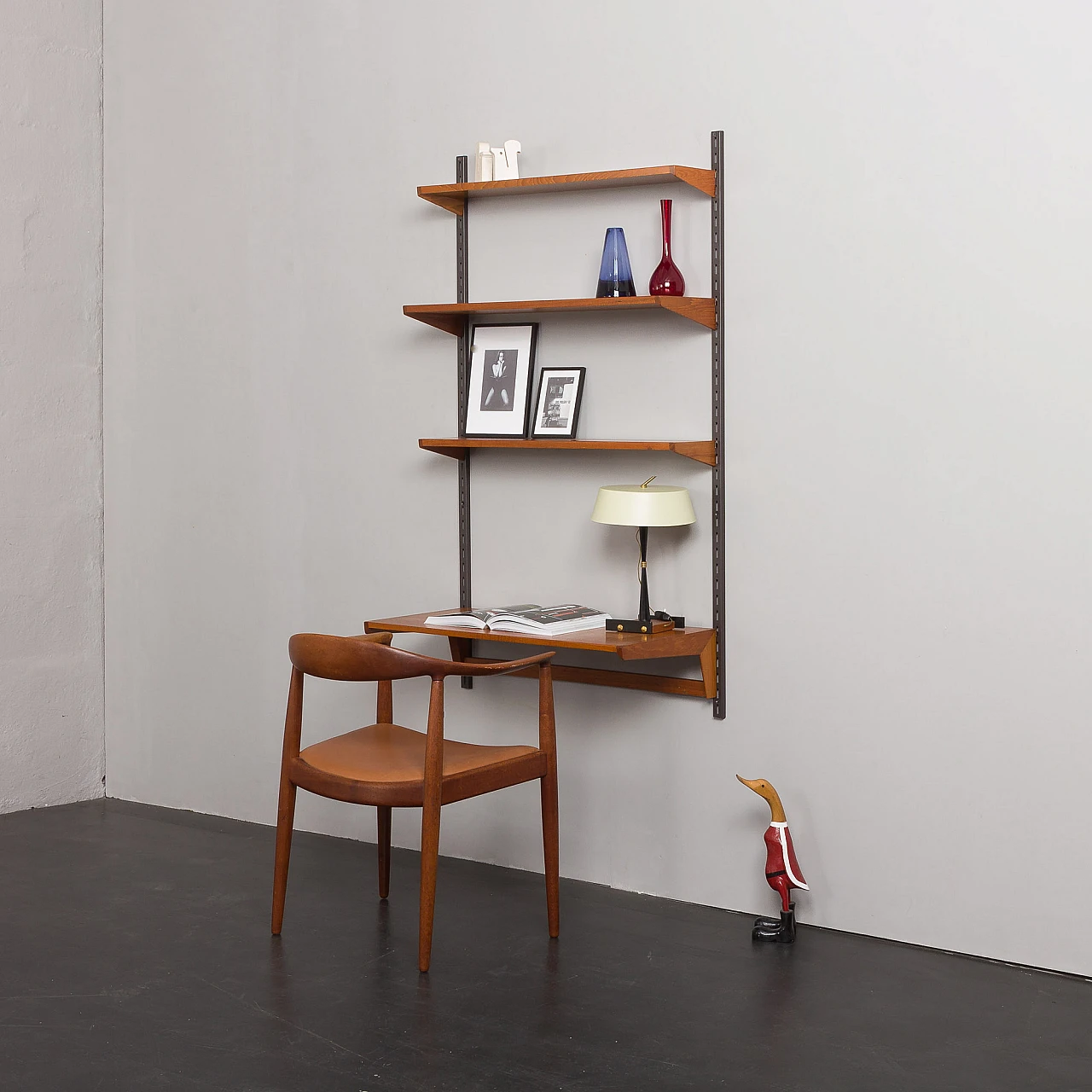 Bookcase with desk by Kai Kristiansen for FM Møbler, 1960s 4