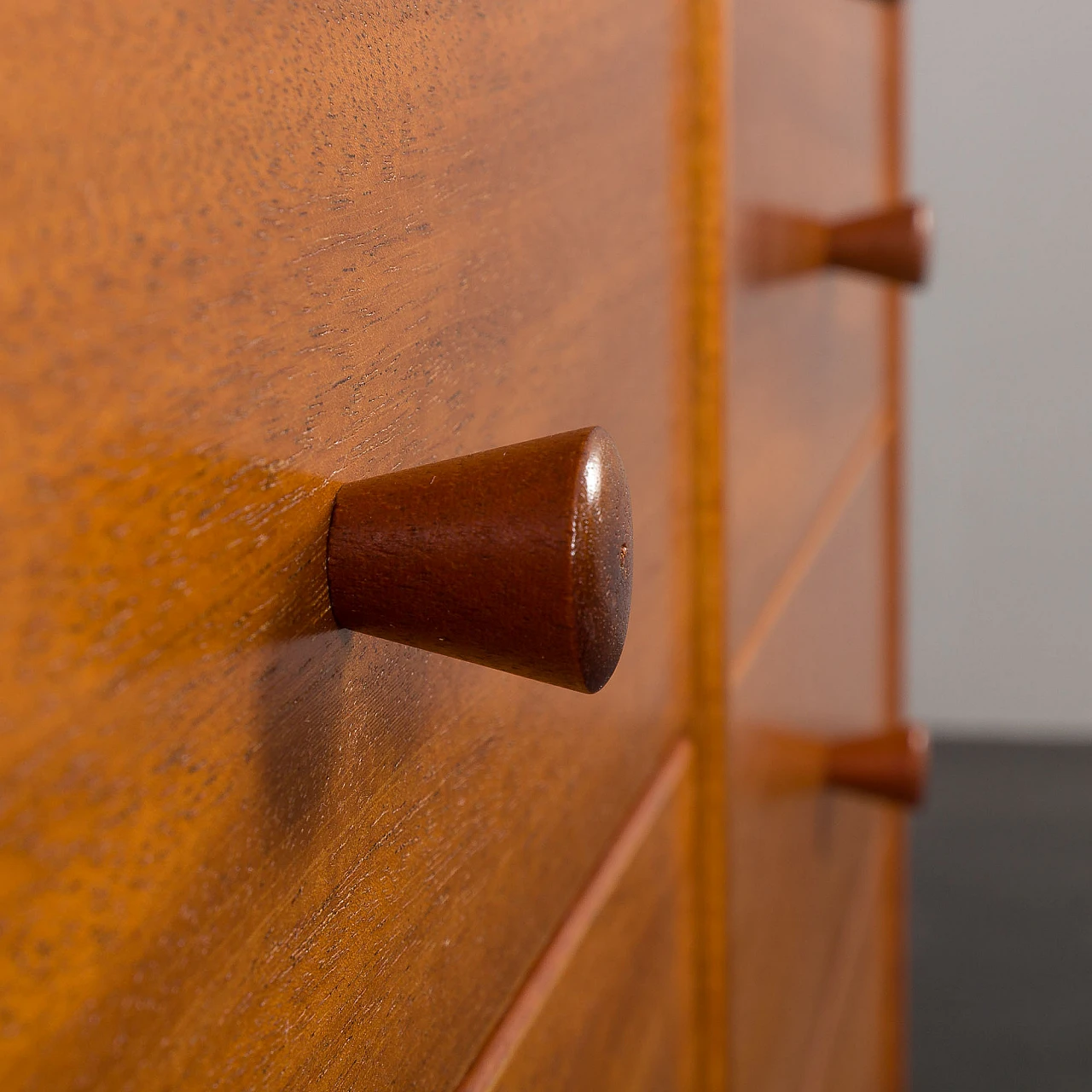 Modular cherry wood bookcase in the style of Mogens Koch, 1970s 16