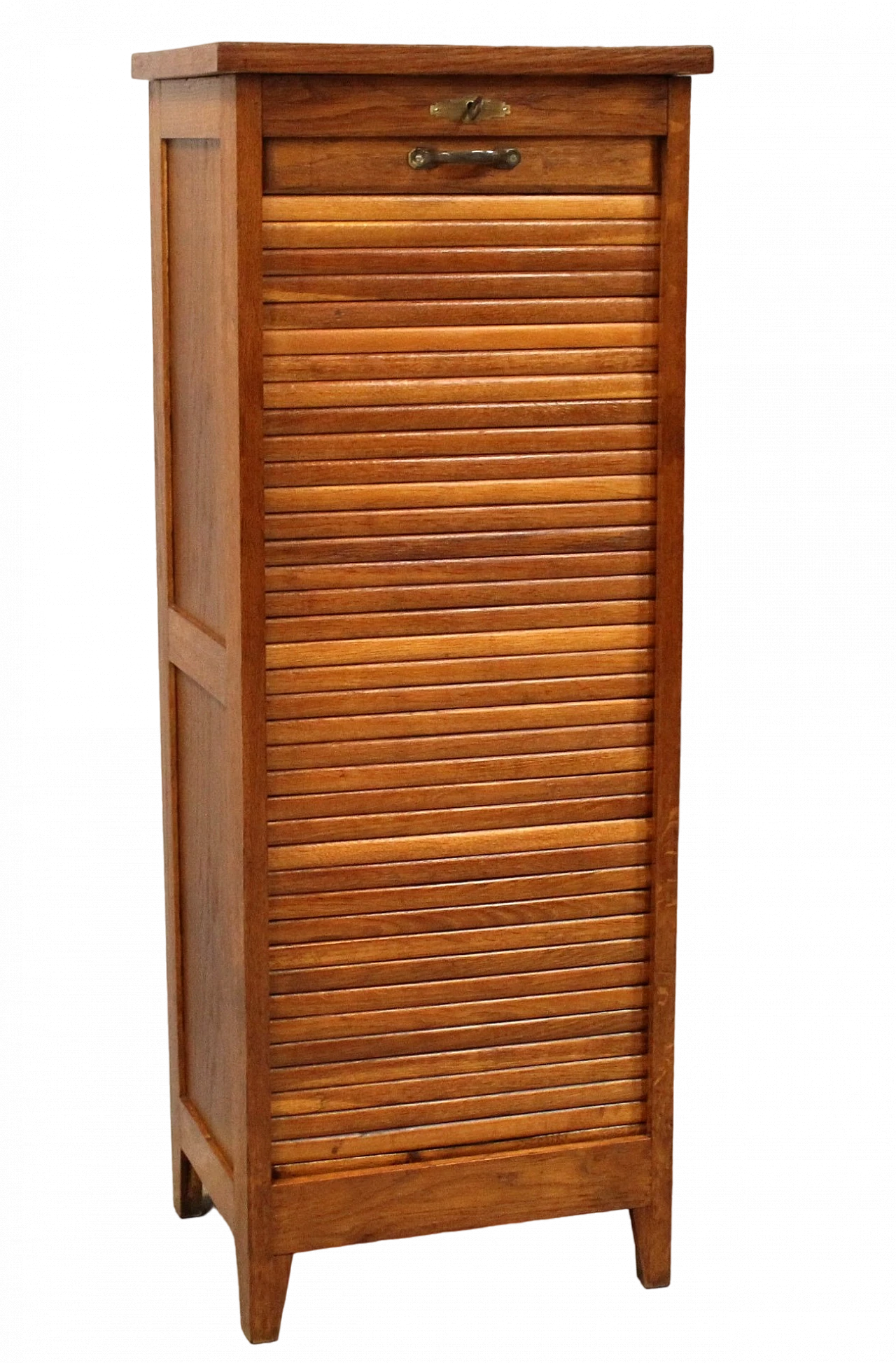 Single shutter oak filing cabinet, early 20th century 2