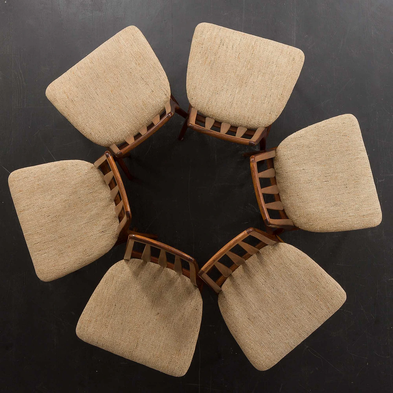 6 Eva chairs by Niels Koefoed for Koefoeds Hornslet, 1960s 16