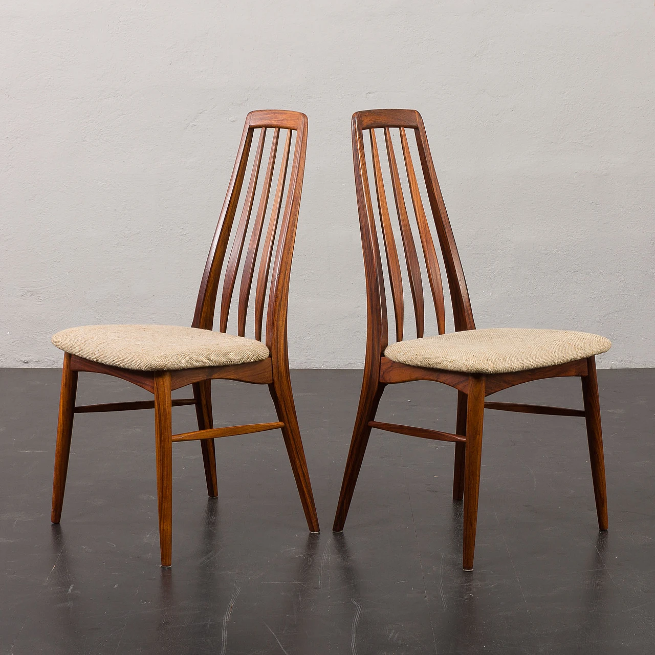 6 Eva chairs by Niels Koefoed for Koefoeds Hornslet, 1960s 21