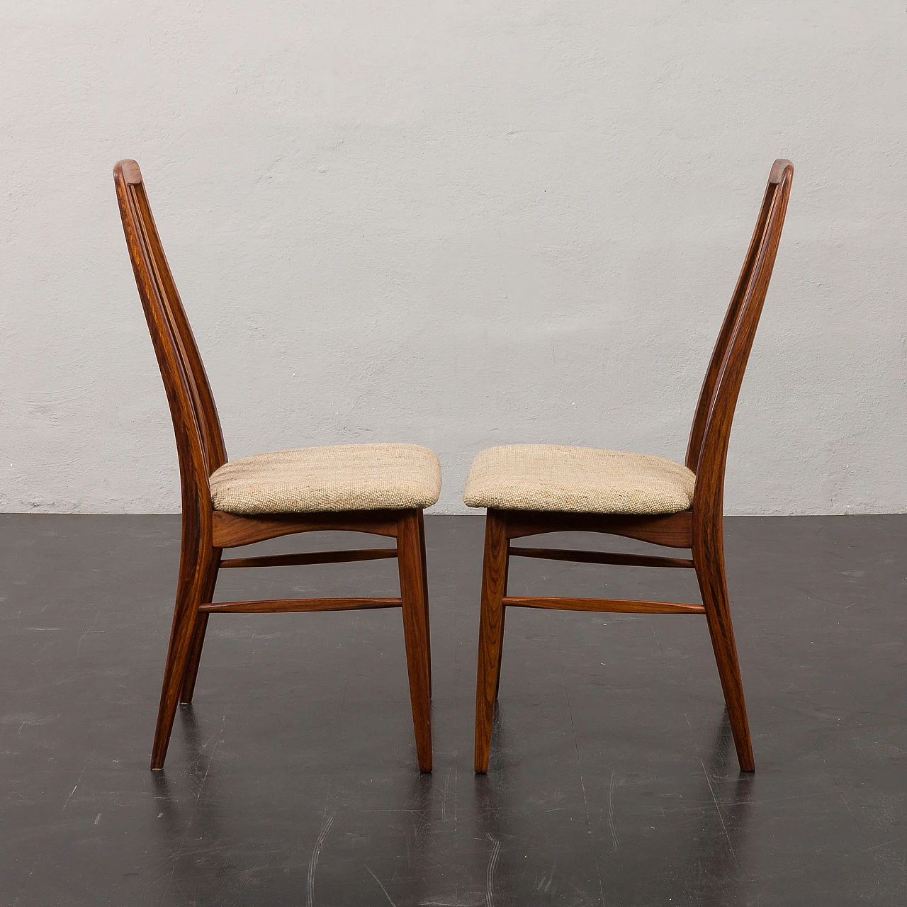 6 Eva chairs by Niels Koefoed for Koefoeds Hornslet, 1960s 26