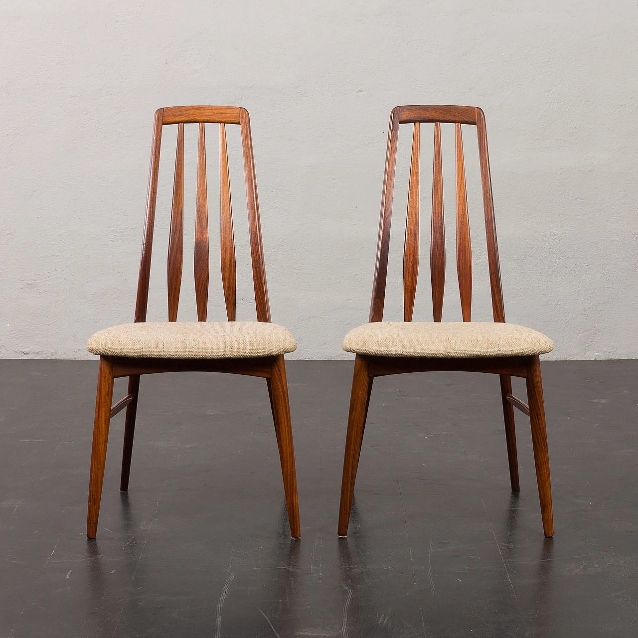 6 Eva chairs by Niels Koefoed for Koefoeds Hornslet, 1960s 28