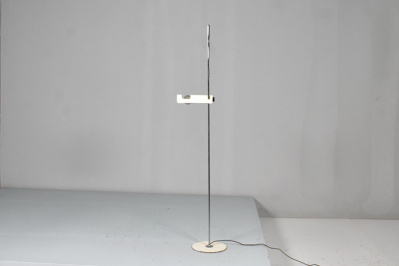 319 Spider white metal floor lamp by Joe Colombo for Oluce, 1965 3