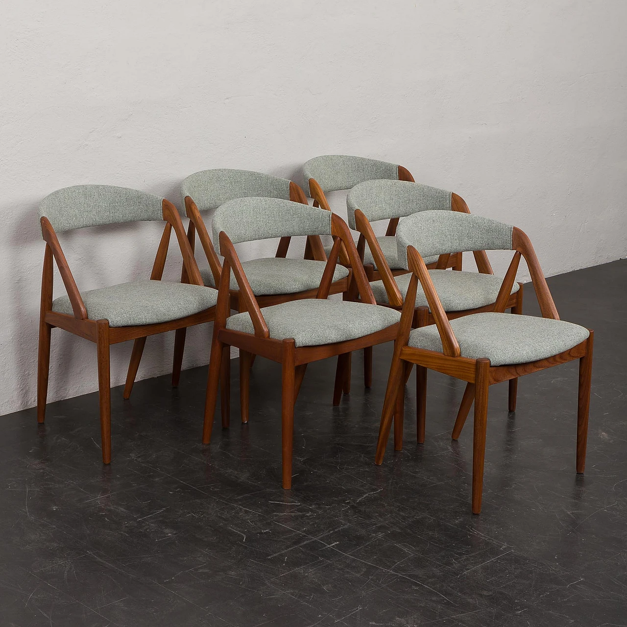 6 Chairs 31 by Kai Kristiansen for Schou Andersen, 1960s 1