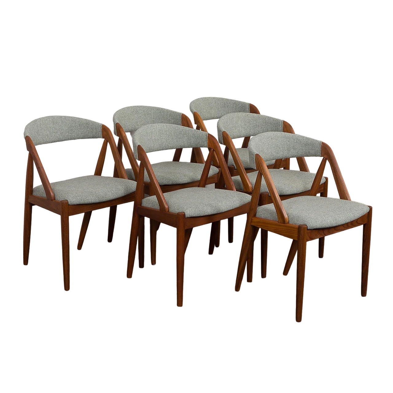 6 Chairs 31 by Kai Kristiansen for Schou Andersen, 1960s 2