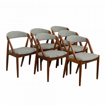 6 Chairs 31 by Kai Kristiansen for Schou Andersen, 1960s