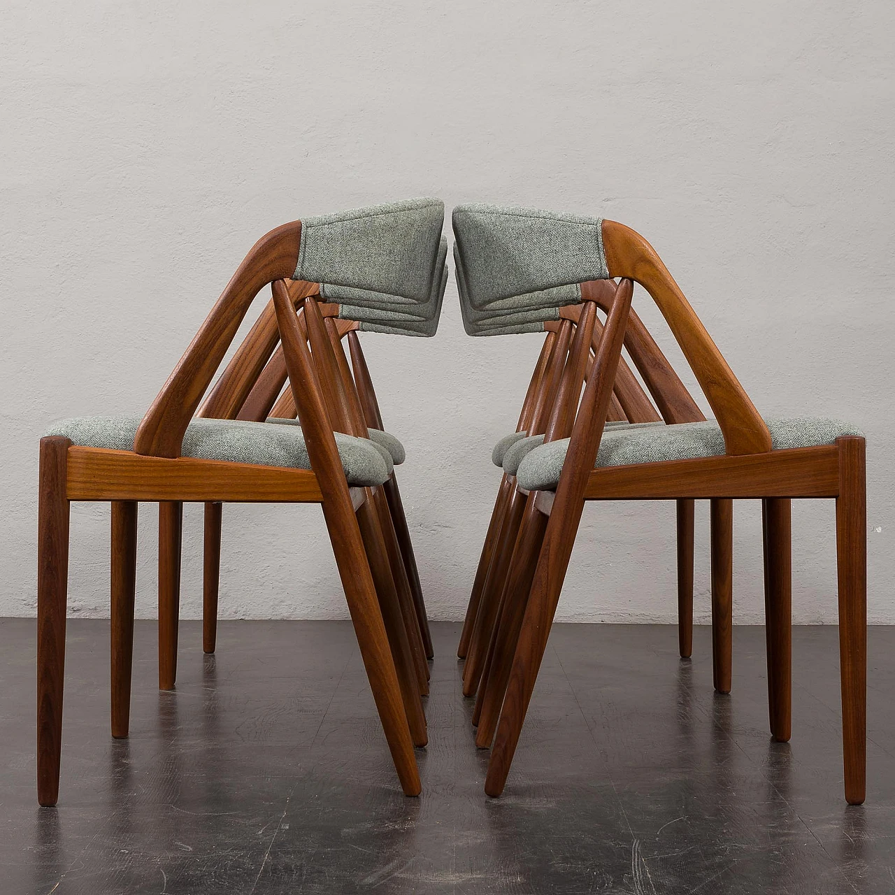 6 Chairs 31 by Kai Kristiansen for Schou Andersen, 1960s 7