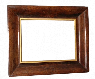 Charles X walnut panelled tray frame, 1820