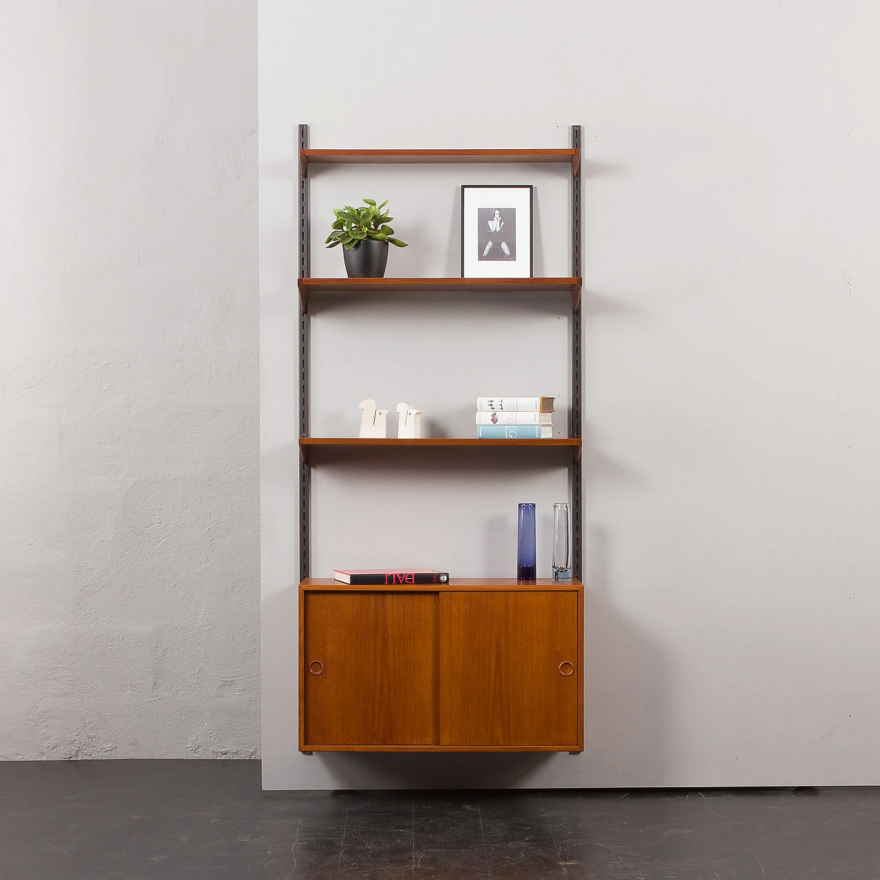 Teak bookcase by Kai Kristiansen for FM Møbler, 1960s 3