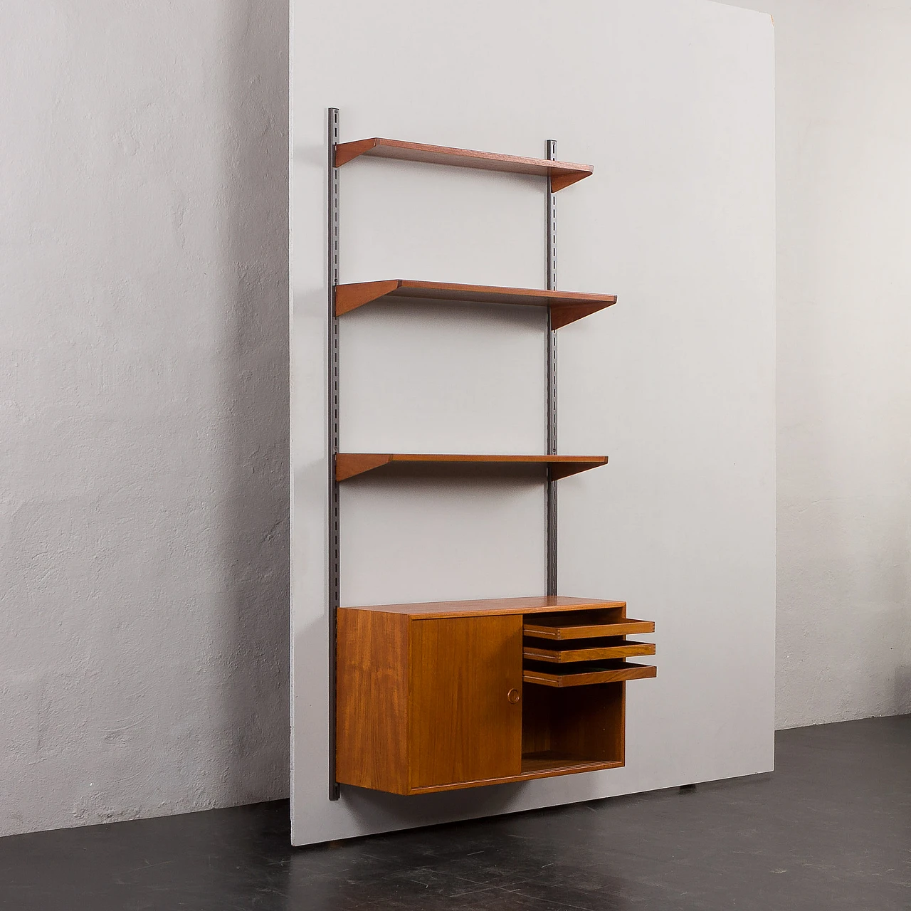 Teak bookcase by Kai Kristiansen for FM Møbler, 1960s 4