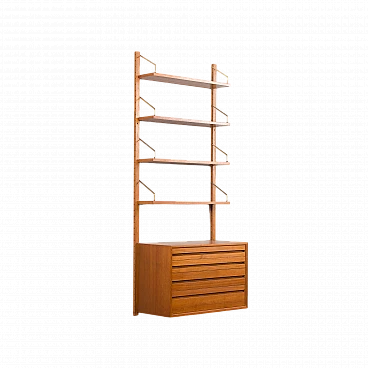 Teak and brass bookcase by Poul Cadovius for Cado, 1960s