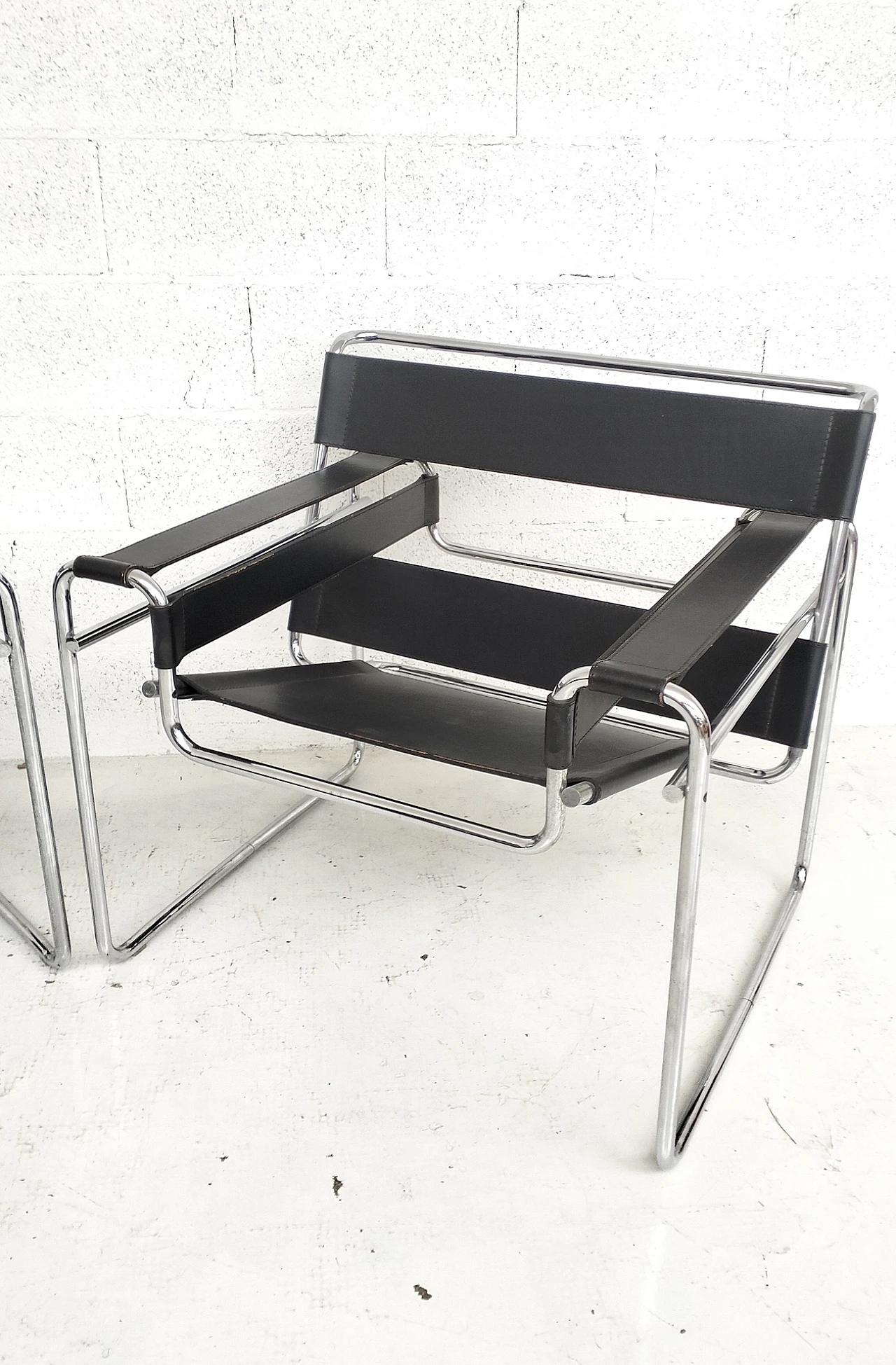 Pair of Wassily armchairs by Marcel Breuer for Gavina, 1970s 7