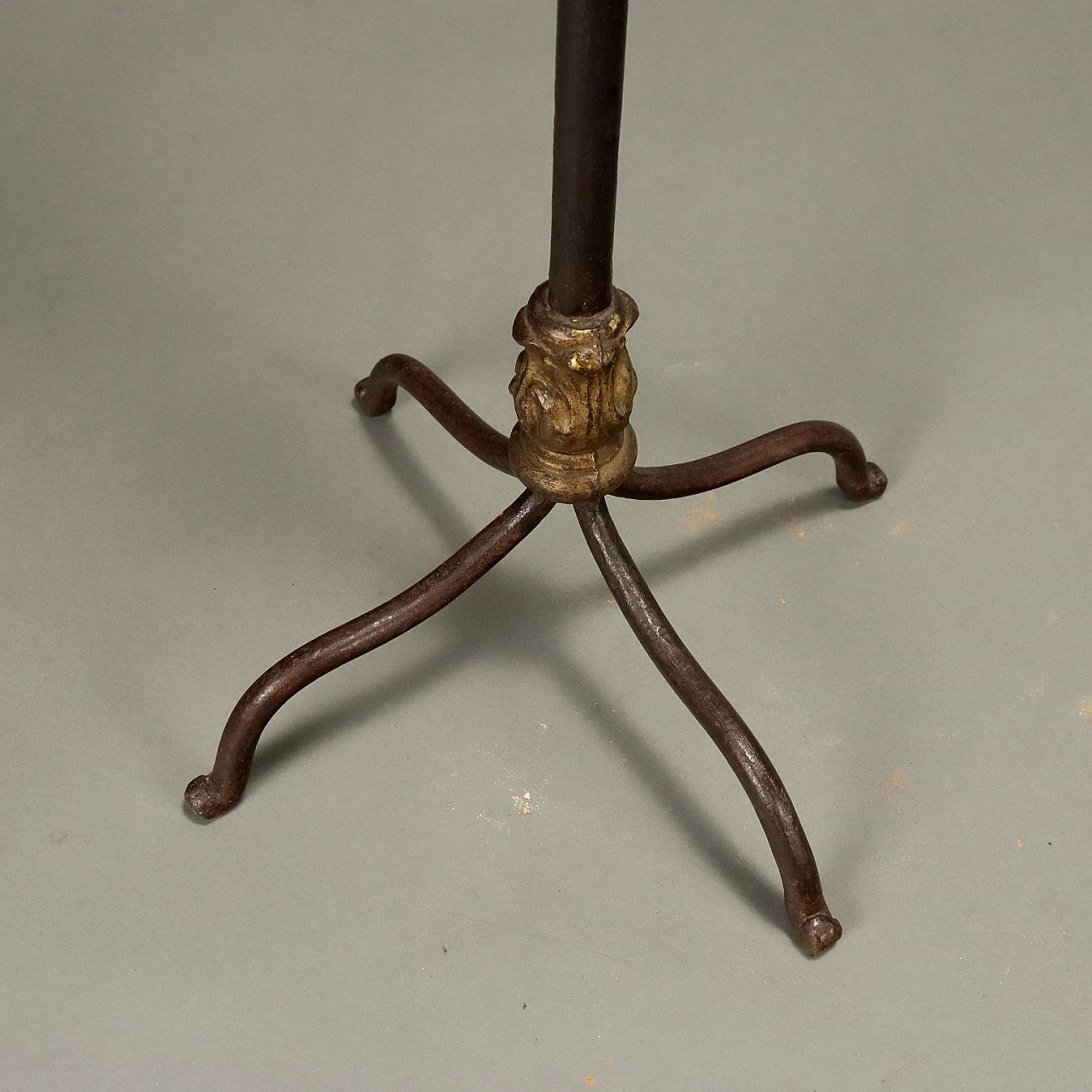 Wrought iron and sheet metal torch holder, 19th century 6