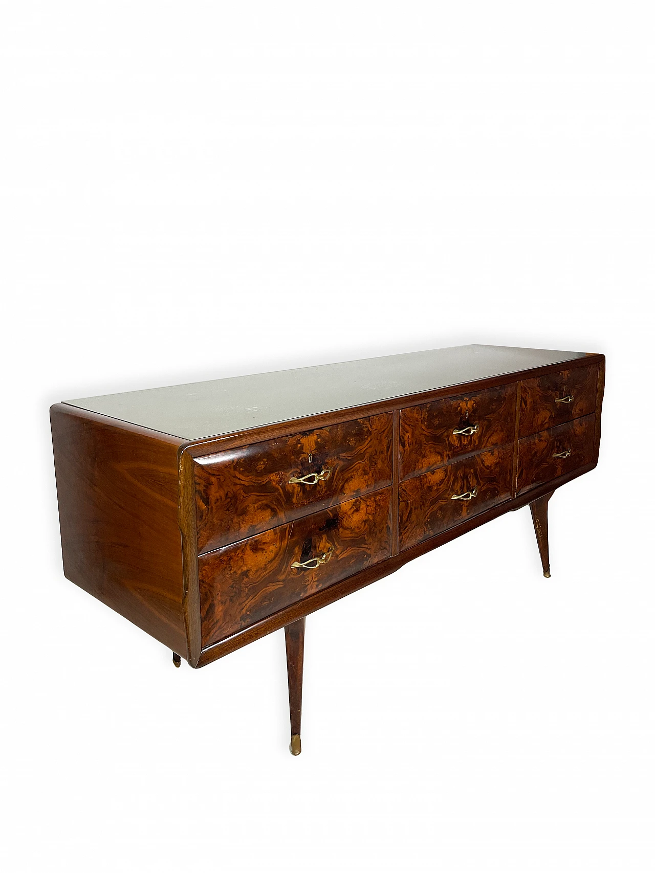 Walnut chest of drawers in the style of Ico Parisi, 1950s 15