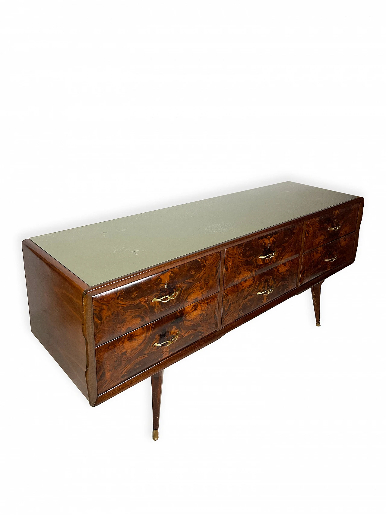 Walnut chest of drawers in the style of Ico Parisi, 1950s 16