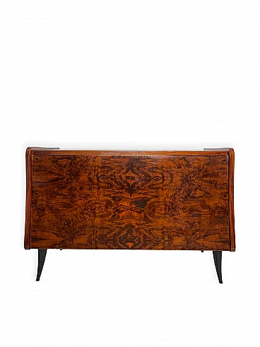 Rosewood storage chest in Art Deco style, 1960s